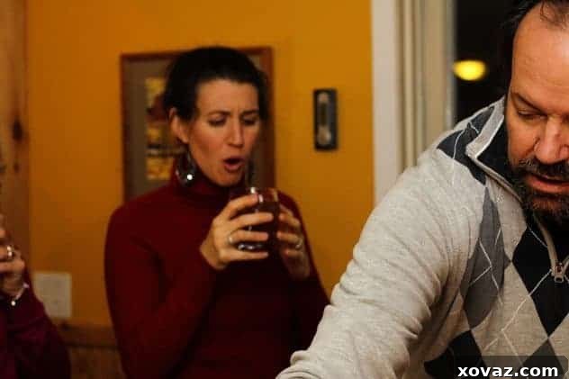 Guest Gena enjoying a drink at the Captain Morgan party