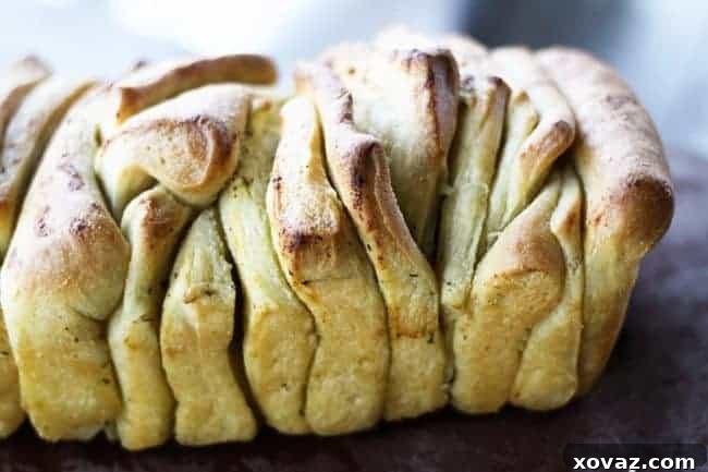 Ranch Pull-Apart Bread 2 Delicious Ranch Pull Apart Bread, freshly baked and ready to enjoy.
