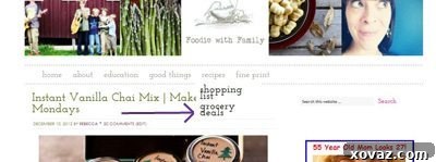 Ranch Pull-Apart Bread 3 Screenshot of the new Foodie with Family recipe tab menu, showing options for Recipes, Shopping List, and Grocery Deals.
