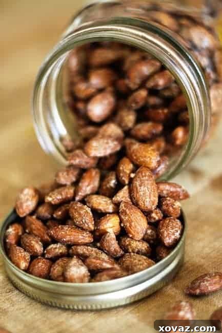 Irresistible Cinnamon Maple Candied Almonds