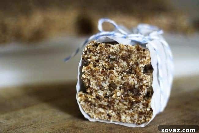 Delicious Oatmeal Raisin Cookie Energy Bars from the kitchen of Foodie with Family