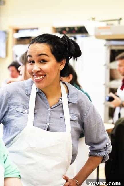 King Arthur Flour: Baking & Beyond 22 Marnely Rodriguez-Murray of Cooking with Books baking at KAF