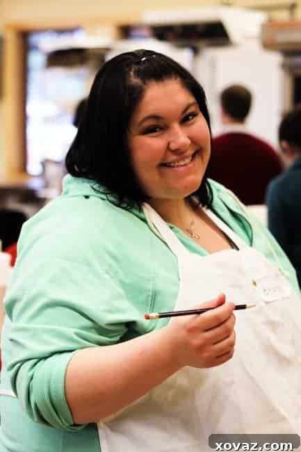 King Arthur Flour: Baking & Beyond 24 Brandy Clabaugh of Nutmeg Nanny participating in a KAF baking class