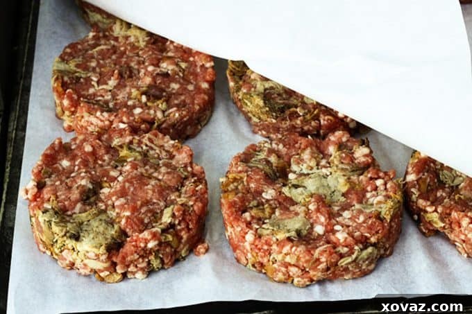 Decadent Triple Threat Burger 4 Filthy Burgers: Beef burgers filthied up with loads of pulled pork and crispy bacon in them!