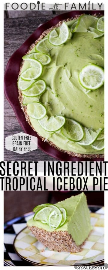 Joy's Secret Tropical Icebox Pie: Award-Winning Wholesome Delight 6 This beautiful, creamy, indulgent, lemon-lime, mile-high, icebox pie just so happens to be good for you. How is that possible? It's also friendly for a wide-range of dietary restrictions because it is gluten-free, dairy-free, grain-free, sugar-free and raw. With one minor adjustment it is also vegan-friendly. Ever so slightly adapted recipe courtesy of my friend Joy Hinterkopf