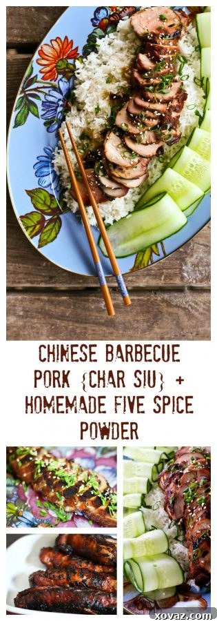 Homemade Five Spice Char Siu Pork 7 Chinese Barbecue Pork {Char Siu} made without food colouring!