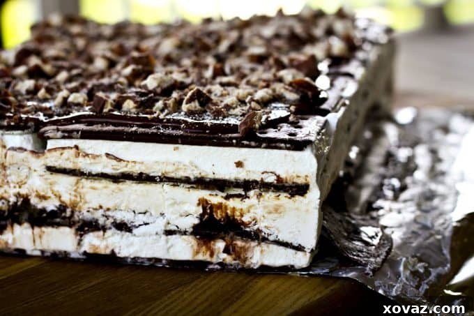Twix Ice Cream Layer Cake 2 Twix Ice Cream Sandwich Cake for No-Bake summer sweet tooth satisfaction