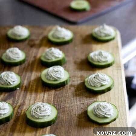 Fresh Cucumber Herbed Cream Cheese Bites 4 Cucumbers with Herbed Cream Cheese Recipe