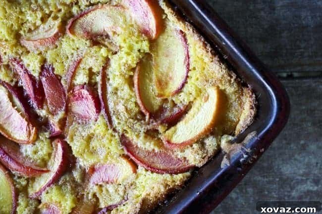 Whiskey Peach Cobbler | Delicious dessert ready in under an hour