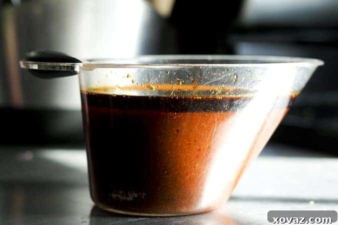 Set and Forget Korean Beef Tacos for Effortless Meal Prep 4 The savory sauce for Slow Cooker Korean Beef Tacos