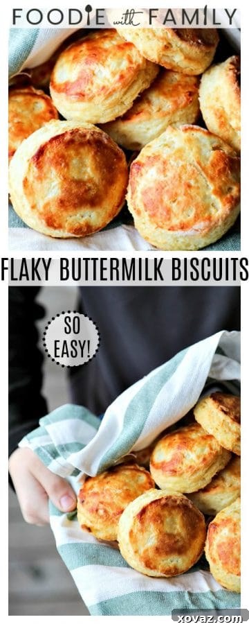 How to make Perfect, Flaky, Layered, Buttermilk Biscuits; a step-by-step tutorial for the best biscuits you'll ever butter.
