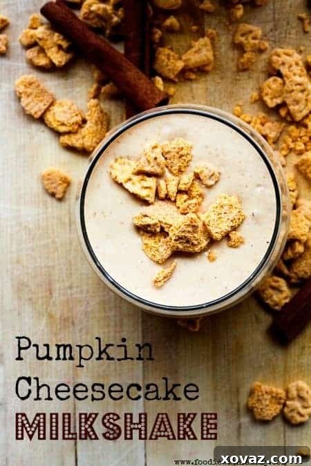 Ultimate Pumpkin Cheesecake Shake 2 Creamy Pumpkin Cheesecake Milkshake with a festive garnish