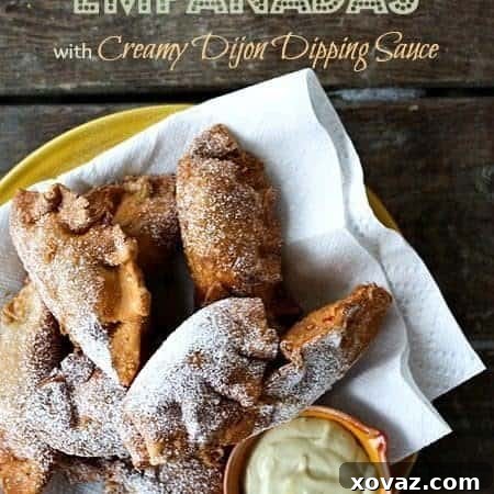 Monte Cristo Empanadas with Creamy Dijon Dipping Sauce - Perfect Party Appetizer