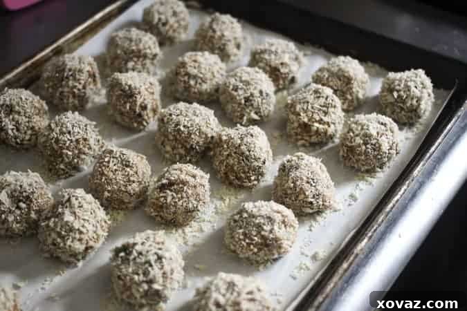 Make-ahead Cheesy Black Bean Chipotle Quinoa Fritters, frozen and ready to fry