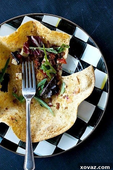 Overflowing Taco Salad in Cool Ranch Baked Tortilla Salad Bowls