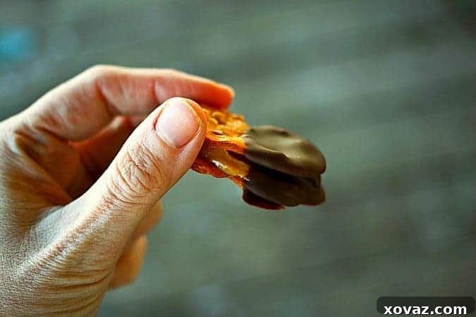 Sweet and Salty Chocolate Peanut Butter Pretzel Bites 4 A stack of Chocolate Covered Peanut Butter Pretzel Sandwiches, ready to enjoy