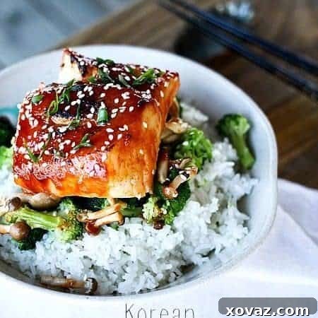 Korean Miso and Honey Glazed Cod, a quick and delicious fish recipe.