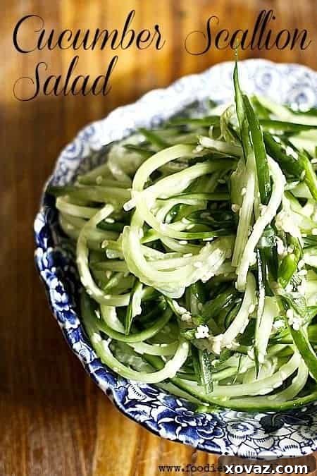 Refreshing Cucumber Scallion Salad - A 5-Minute Recipe for a Healthy Side Dish