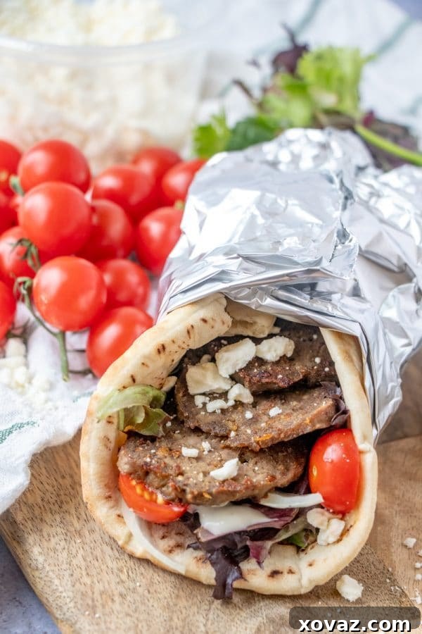 Mastering Homemade Gyro Meat and Sandwiches 2 Restaurant-quality homemade gyro meat and gyros with garlicky, herbed, crisped strips of lamb and beef meatloaf in flatbread.