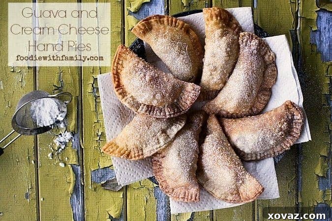 Guava and Cream Cheese Hand Pies from foodiewithfamily #JCPAmbassador #Spon #BlogHer - A closer look at the flaky texture.
