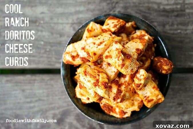 Cool Ranch Dorito Cheese Curds: All natural with no MSG