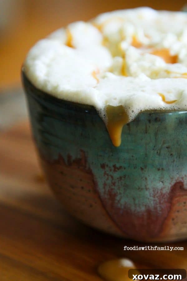 Dulce de Leche Infused Chai Latte 2 Indulgent Dulce de Leche Chai Latte, a perfect caramel chai for cozy moments. Find the recipe at foodiewithfamily.com