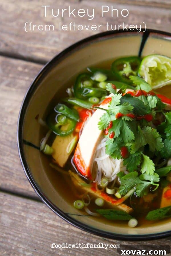 Turkey Pho is a welcome change to the usual leftover turkey program! foodiewithfamily.com