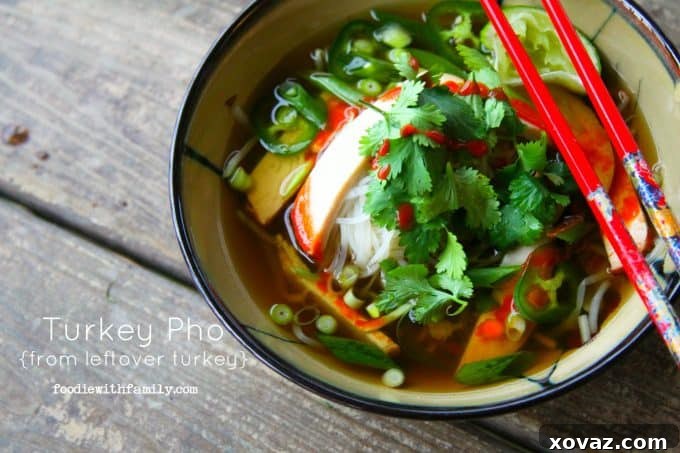 Use your leftover Thanksgiving turkey to make Turkey Pho! foodiewithfamily.com