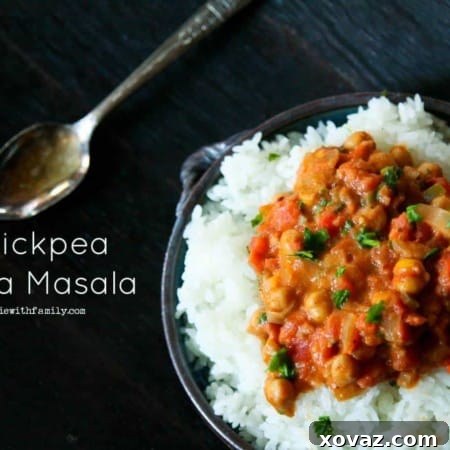 Creamy Chickpea Tikka Masala 4 Flavorful 30-minute Chickpea Tikka Masala, a delicious, hearty, and simple vegan comfort food recipe