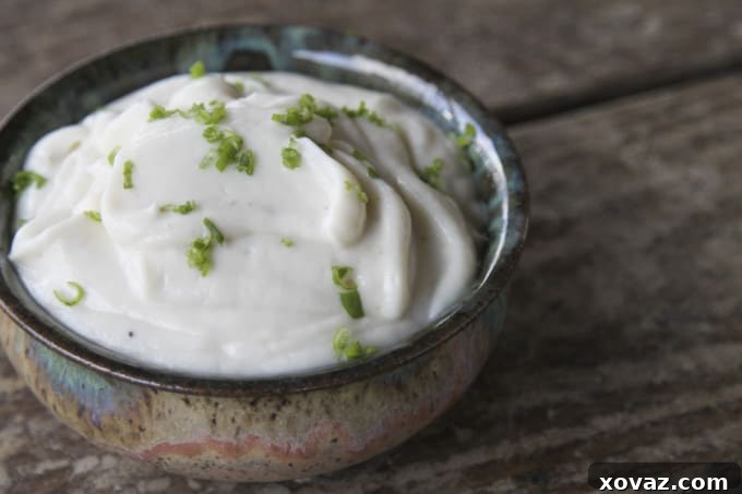 Creamy Cauliflower Delight 5 Another beautiful shot of the creamy Roasted Garlic Cauliflower Puree, emphasizing its luxurious texture and perfect pairing potential.