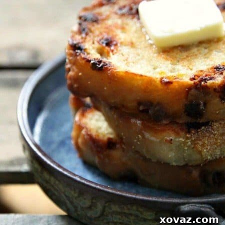 No-Knead Cinnamon English Muffin Bread from foodiewithfamily.com