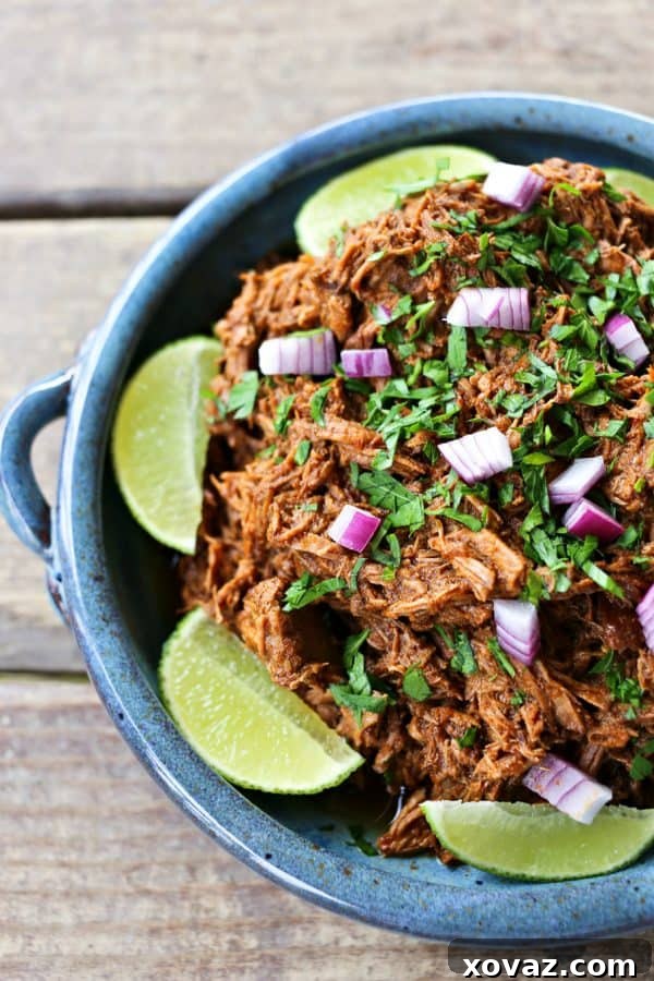 The Ultimate Slow Cooker Chipotle Barbacoa: Taste the Restaurant at Home 3 Slow-cooker crockpot Copycat Chipotle Barbacoa shredded beef