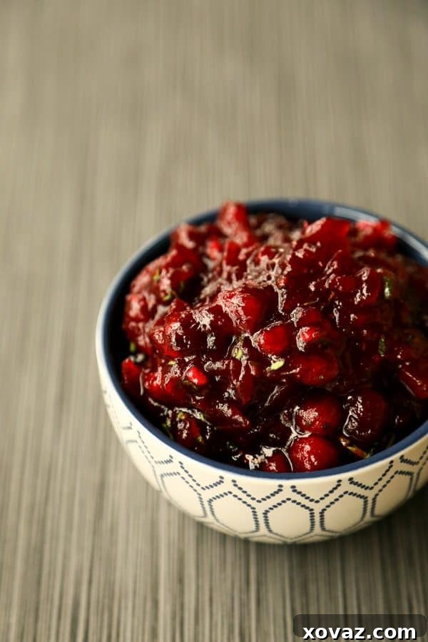 Sweet and Spicy Cranberry Sauce from foodiewithfamily.com