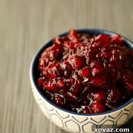 Sweet and Spicy Cranberry Sauce from foodiewithfamily.com