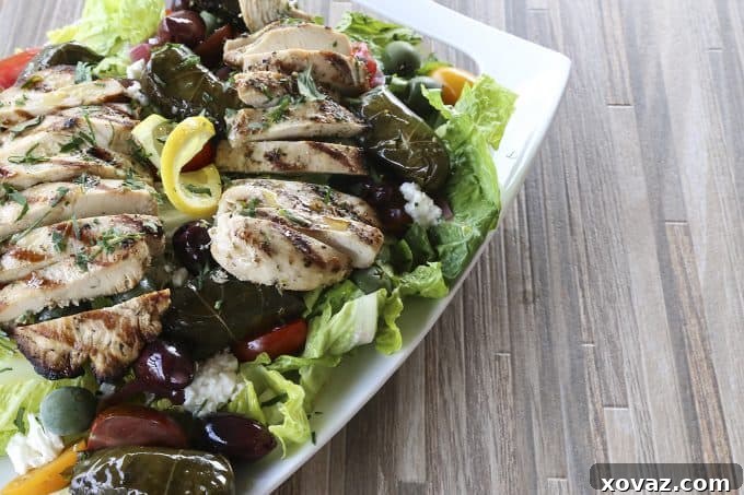 Juicy, grilled Greek Lemon Garlic Chicken from foodiewithfamily.com