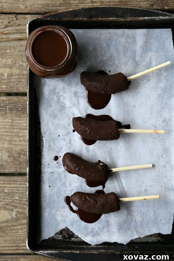 Rich Peanut Butter Chocolate Magic Shell recipe, perfect for ice cream and desserts. Made with Peter Pan Simply Ground Peanut Butter.