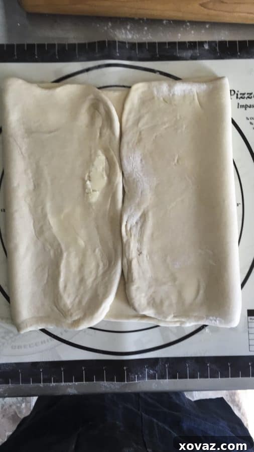 Pain au chocolat pastry being made with foodiewithfamily.com