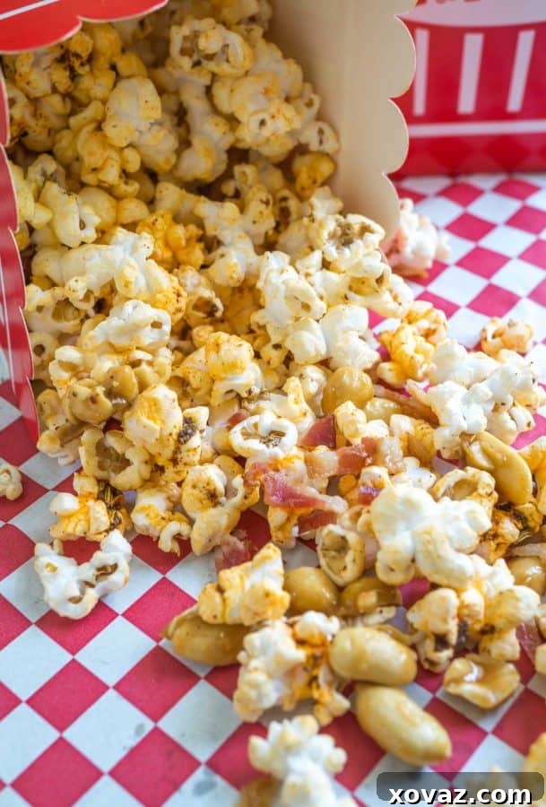 Delicious Honey Nut Popcorn with Bacon by Sweet C's Designs