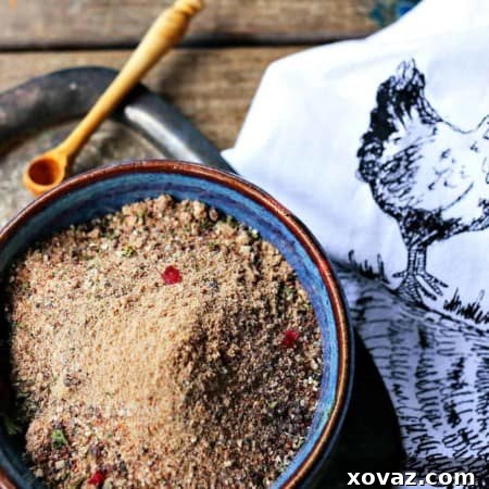 Cranberry Dry Rub spice blend for various meats and vegetables.
