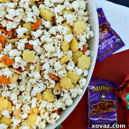 The Ultimate Cheddar Lover's Popcorn Snack Mix