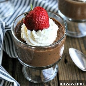Chocolate Pearl Pudding 6 This rich, creamy, custard-based Chocolate Tapioca Pudding is comforting and delicious, and modern enough to be interesting while still being nostalgic!