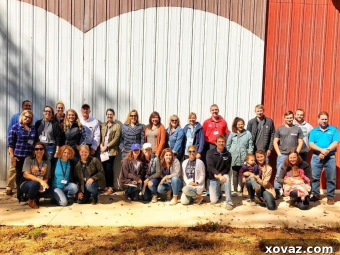 Food bloggers connect with pig farmers in Michigan on a pig farm tour.