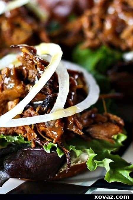Delicious Honey Mustard Pulled Pork Sliders, perfect for a party or meal.