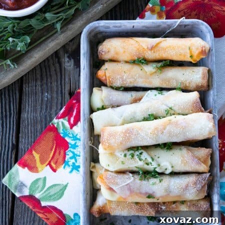 Pizza Logs - Pizza Egg Rolls