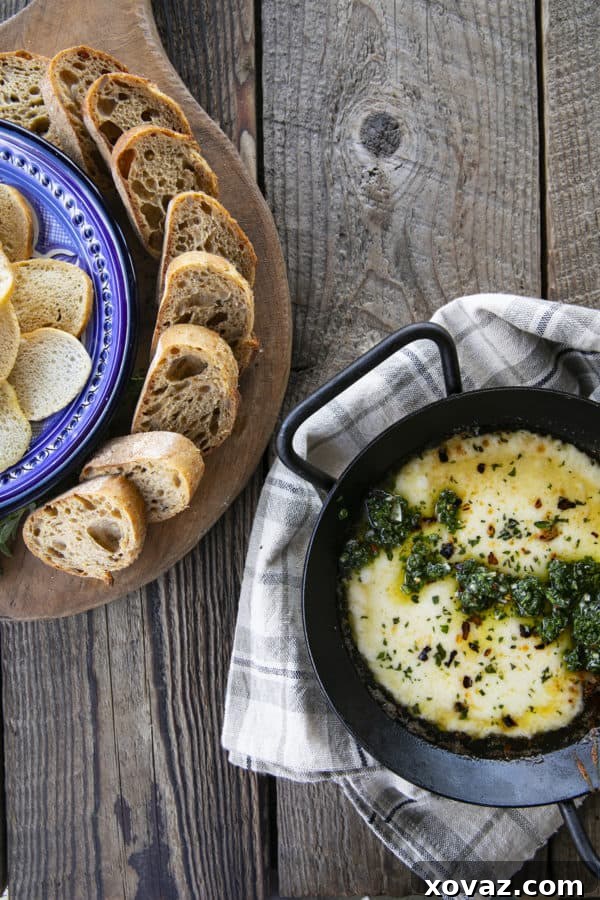 Provoleta: Golden Melted Cheese 5 Provoleta -or Fried Cheese- is a delicious Argentinian cheese dish of pan-fried provolone cheese with crushed red pepper flakes and delicious garlic and herb chimichurri. An easier and more enticing appetizer simply doesn't exist!