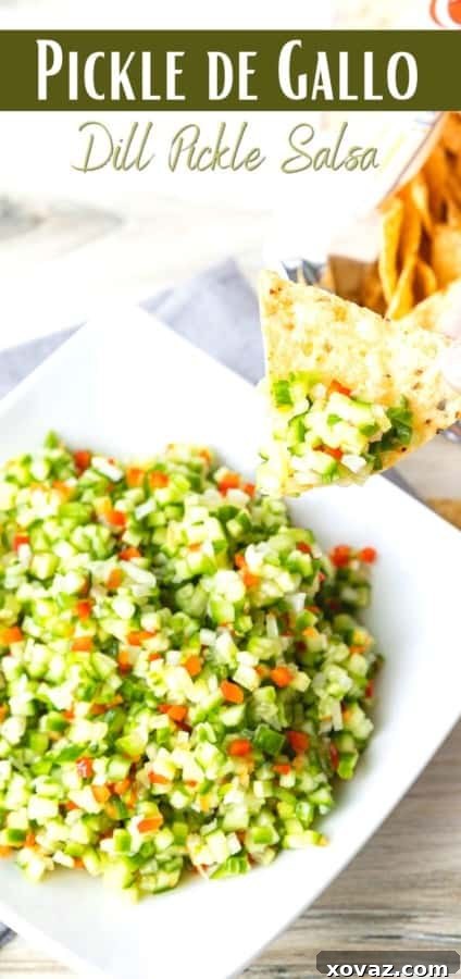 Dill Pico 10 A close-up shot of homemade Pickle de Gallo, showcasing the vibrant colors and fresh texture.