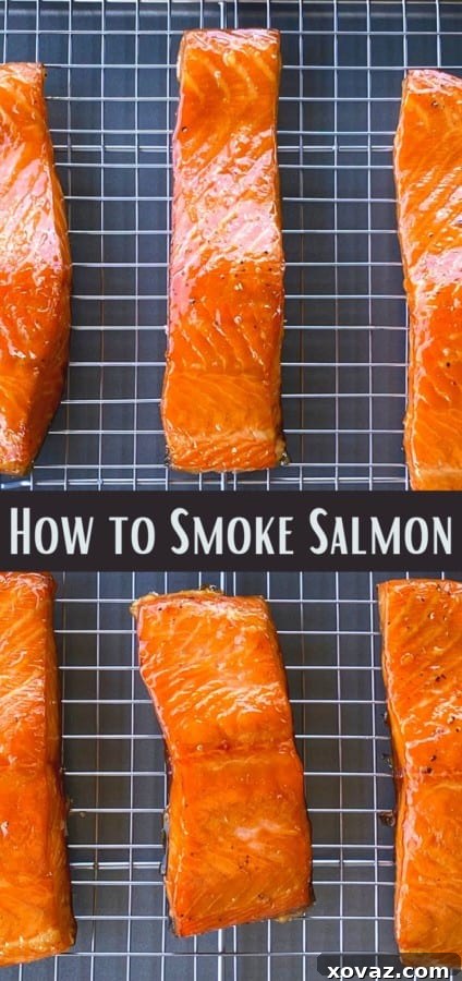The Art of Smoking Salmon 8 This easy step by step guide to smoked salmon recipe will show you just how to smoke salmon at home using fish you bought at grocery stores or caught yourself. Not only is the recipe