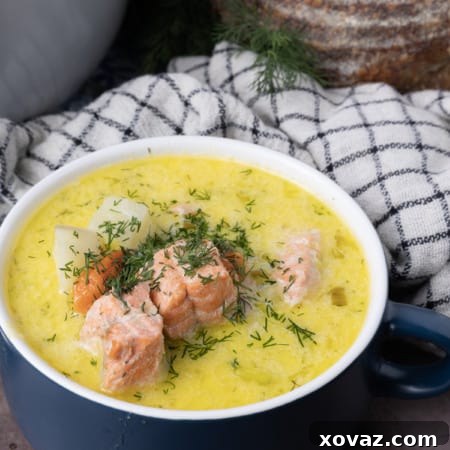 Finnish Salmon Soup Lohikeitto