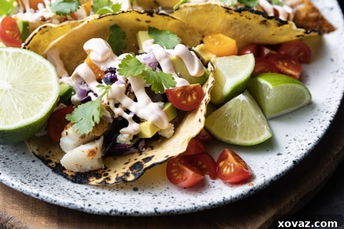 Close-up of seasoned cod fillets ready for the air fryer