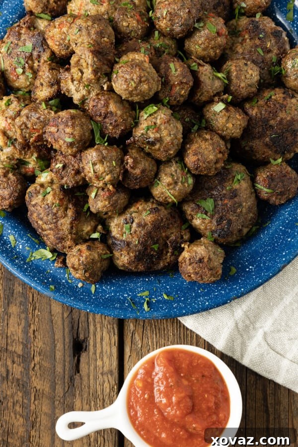 These easy gluten free meatballs are so succulent and savoury with a texture so perfect, you’ll judge all other meatballs by them! Whether you serve them with spaghetti sauce, turn them into Swedish meatballs, tuck them in the best meatball subs, or serve them on toothpicks as an appetizer, you’ll never miss the gluten!